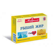 Рыбий жир "Миролла" пищевой капсулы, 200 шт.