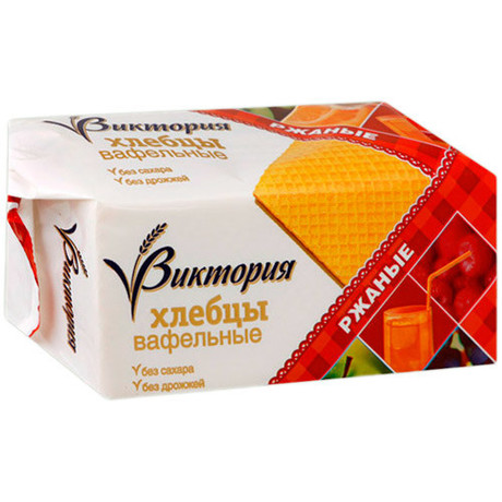 Хлебцы ВИКТОРИЯ вафельные ржаные 60г