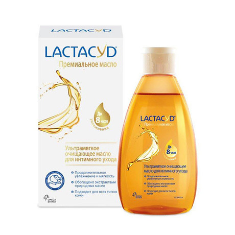 Лактацид масло смягчающее и увлажняющее для интимной гигиены 200мл