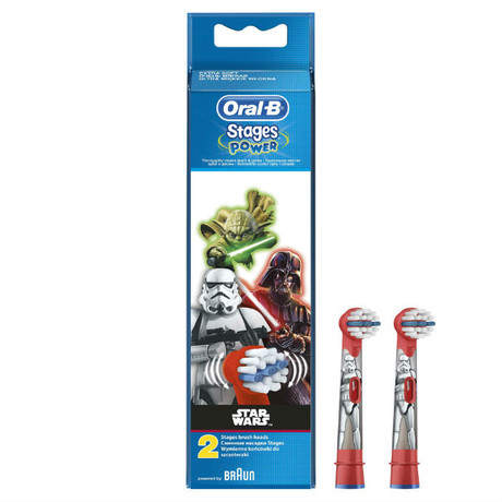 Насадка для зубной щетки ORAL-B Stages EB-10K Power Star Warks 2 шт. (Звездные войны)