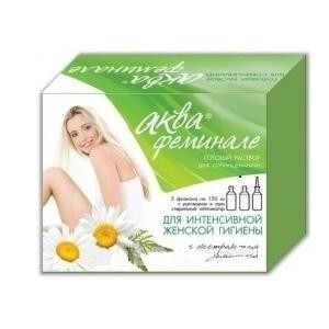Аквафеминале средство для женской гигиены 150 мл, 3 шт.