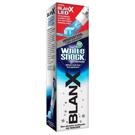 Зубная паста Blanx White Shock Treatment + Зубная паста Led Bite Отбеливающий уход + световой активатор GA13279 50 мл