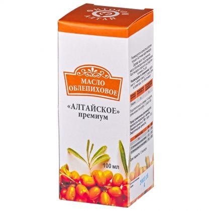 Масло пищевое Облепиховое "Алтайское" премиум 100мл