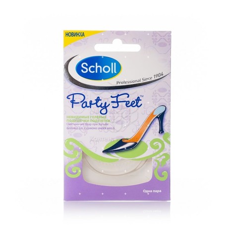 Подушечки SCHOLL Party Feet невидимые гелевые под пятки (пара)