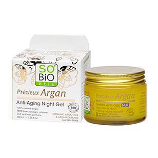 Гель-масло SOBIO ETIC для лица ночной драгоценная Аргана 40мл