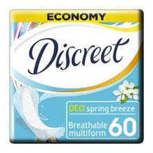 Прокладки гигиенические DISCREET Deo Spring Breeze multiform Trio, 60 шт.