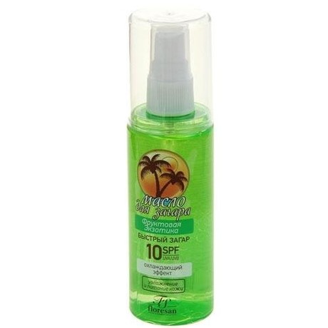 Масло ФЛОРЕСАН Фруктовая экзотика для быстрого загара с охлаждающим эффектом 150мл (Ф-115)