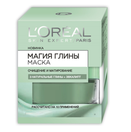LOREAL DERMO-EXPERTISE Магия глины маска Очищение и матирование 50мл