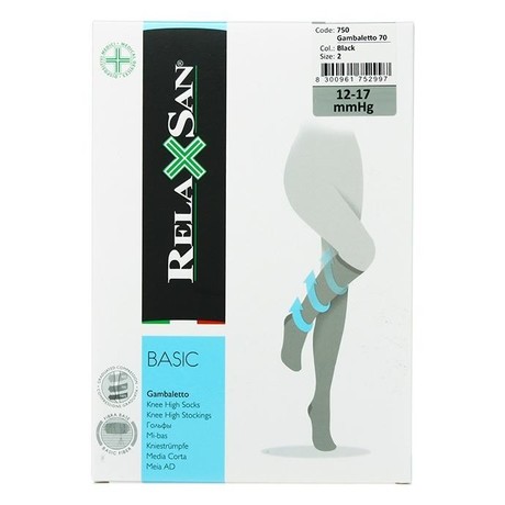 Гольфы GAMBALETTO Relaxsan Basic 70den 12-17mmHg разм. №2 черный