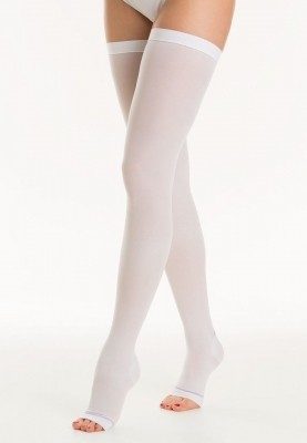 Чулки КЛИНСА компрессионные антиэмболические 1-кл. на резинке открытый носок разм. 4 (XL)