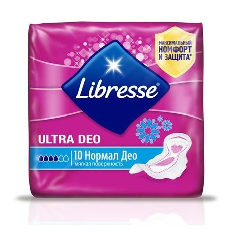 Прокладки гигиенические LIBRESSE Ultra Normal Deo, 10 шт.