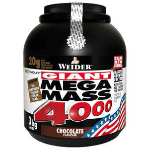 Гейнер высокоуглеводный Weider.Mega Mass 4000. 3000 г.
