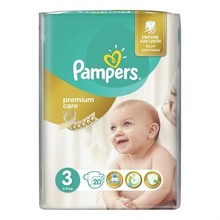 Подгузники PAMPERS Premium Care Midi (5-9кг), 18 шт. 