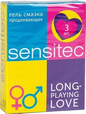 Гель-смазка SENSETIC Long Playing Love 5мл, 3 шт.