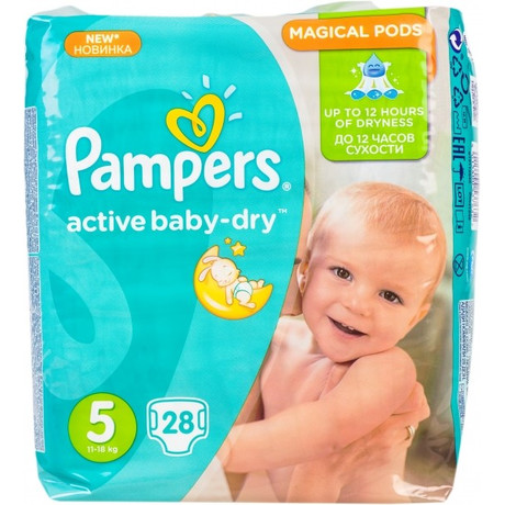 Подгузники PAMPERS Premium Care Junior (11-18кг), 28 шт.