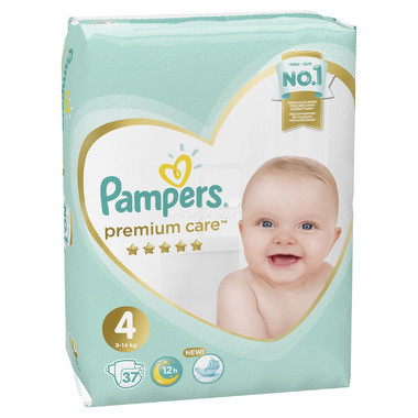 Подгузники PAMPERS Premium Care Maxi (8-14кг), 37 шт.