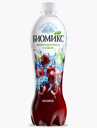 Вода минеральная ЛИПЕЦКАЯ с вишневым и яблочным соком 0,4л (газ.)