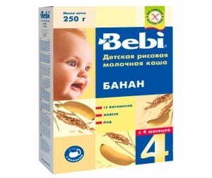 Bebi мюсли вишня банан каша