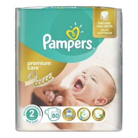 Подгузники PAMPERS Premium Care (3-6кг), 80 шт.