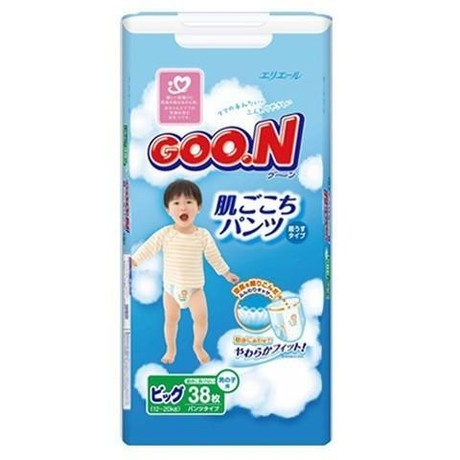 Подгузники-трусики GOON XL для мальчиков (12-20кг), 38 шт.