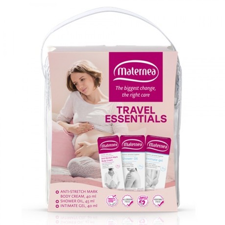 Крем MATERNEA от растяжек 40мл + гель для интимной гигиены 40мл + масло для душа 45мл