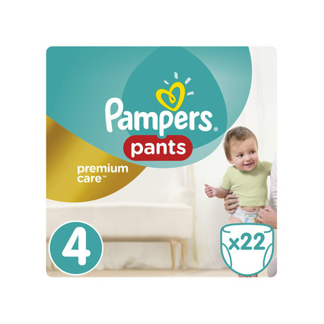 Подгузники-трусики PAMPERS Premium Care Pants (9-14кг), 22 шт.