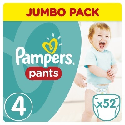Подгузники-трусики PAMPERS Pants (8-14кг), 52 шт.
