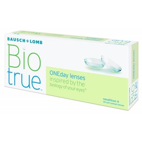 Линзы Biotrue Oneday (1 день) BC 8.6 контактные корригирующие, 30 шт.  (-3,00)