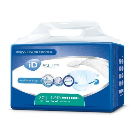 Подгузники ID Slip Ultra L, 30 шт.
