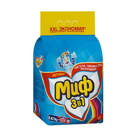 Порошок стиральный МИФ Автомат "3 в 1" Свежий цвет 6кг