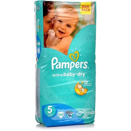 Подгузники PAMPERS Active baby Junior (11-18кг), 50 шт.