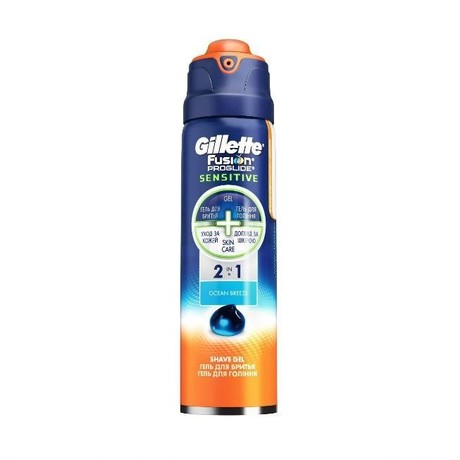 Гель для бритья GILLETTE Fusion ProGlide Sensetive Ocean breeze 170мл