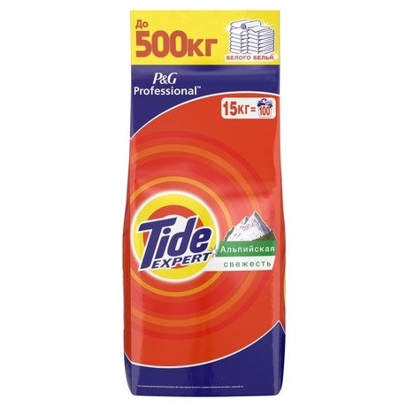 Порошок стиральный TIDE автомат Expert Альпийская свежесть 15кг