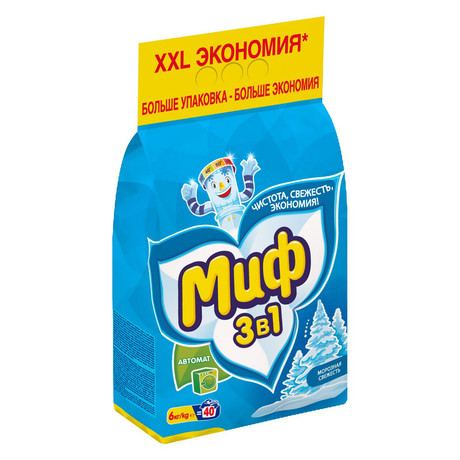Порошок стиральный МИФ Автомат "3 в 1" Морозная свежесть 6кг