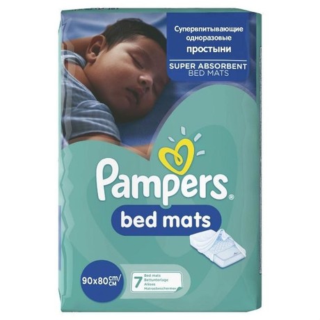 Простыни PAMPERS BedMats впитывающие 90 х 80см, 7 шт.