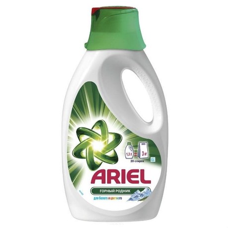 Гель для стирки ARIEL Горный родник жидкий 1,3л