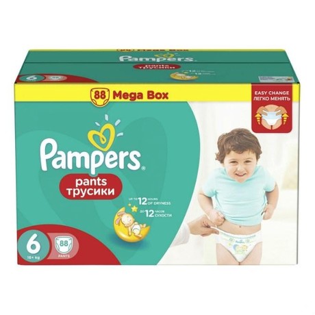 Подгузники-трусики PAMPERS Pants Extra Large (свыше 16кг), 132 шт.