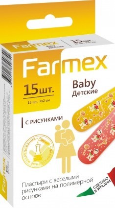 Лейкопластырь Farmex Детский, 15 шт.