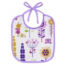 Слюнявчик КУРНОСИКИ 15003 "Летняя лужайка" непромокаемый