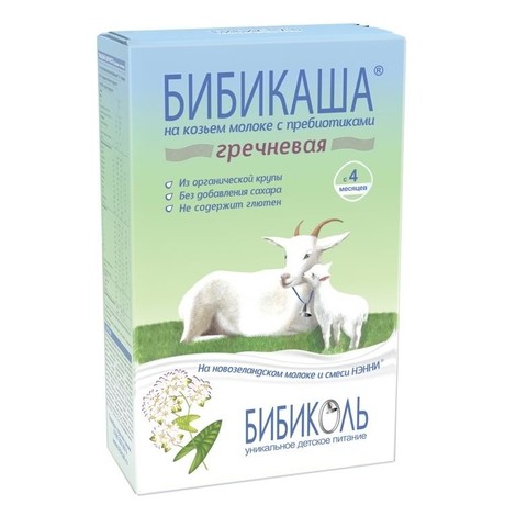 Каша БИБИКАША гречневая на козьем молоке (с 4мес.) 200г