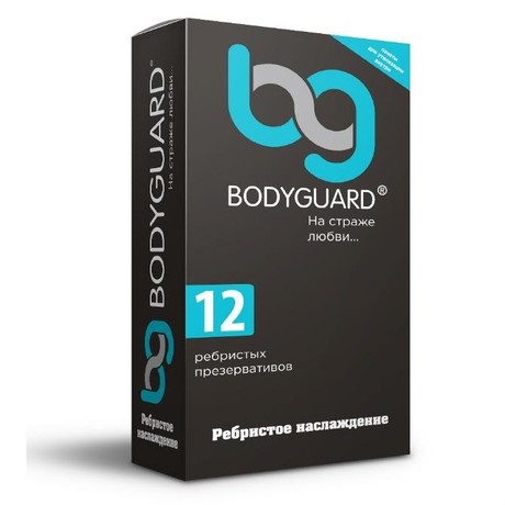 Презерватив BODYGUARD ребристые, 12 шт.  (9+1)