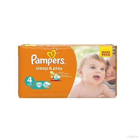 Подгузники PAMPERS Sleep & Play Maxi (7-18кг), 50 шт.