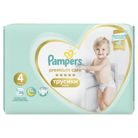 Подгузники-трусики PAMPERS Premium Care Pants Maxi (9-15кг), 38 шт.