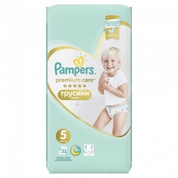Подгузники-трусики PAMPERS Premium Care Pants Junior (12-17кг), 52 шт.