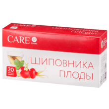 Шиповника плоды "Care Health"  фильтр-пакет 2г, 20 шт.