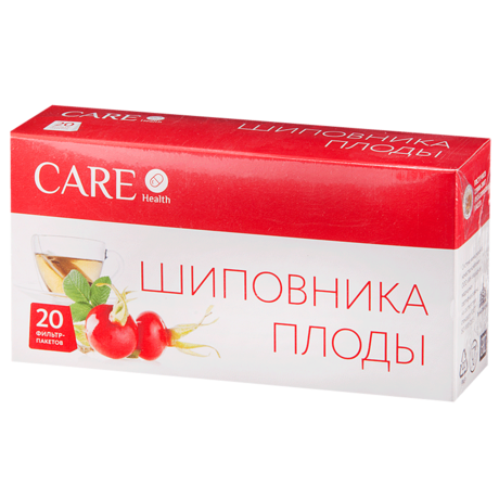 Шиповника плоды "Care Health"  фильтр-пакет 2г, 20 шт.