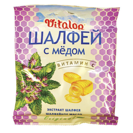 Леденцы Шалфея с медом с витамином С,  9 шт.