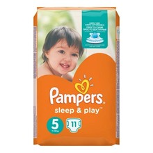 Подгузники PAMPERS Sleep & Play Junior (11-16кг) р.5, 11 шт.