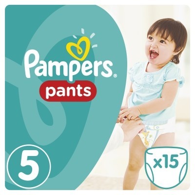 Подгузники-трусики PAMPERS Pants Junior (12-18кг) разм. 5, 15 шт.