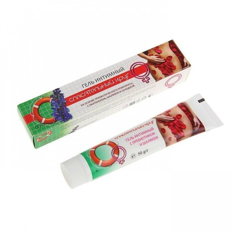 Гель СПАСАТЕЛЬНЫЙ КРУГ Интимный женский с пребиотиком и шалфеем 50г (арт. 070)